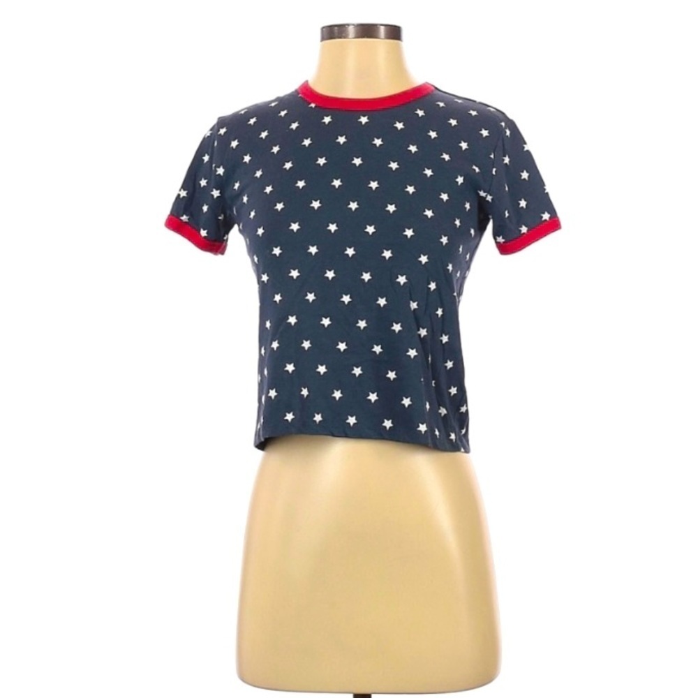 USA 4th of July Stars & Stripes Cropped Tank